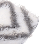 Коврик для ванной 60*100"Геометрия» бело-серый