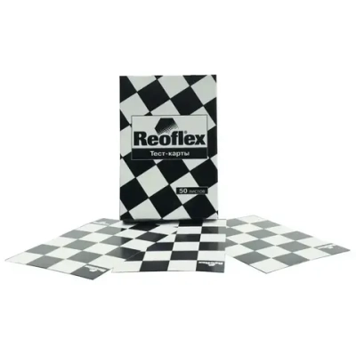 Тест-карты для выкрасок REOFLEX Test Cards, карточки для тест-напылов, 50 шт., RX N-01