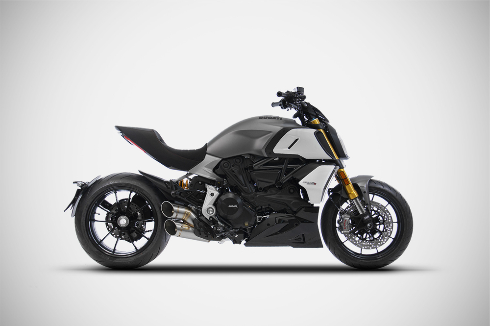 ZDU129S00SSRE5 ZARD RACING STEEL EXHAUST SLIP-ON E5 (DVL 1260)