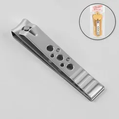 Кусачки-книпсер педикюрные, 8 см, в чехле, цвет серебристый