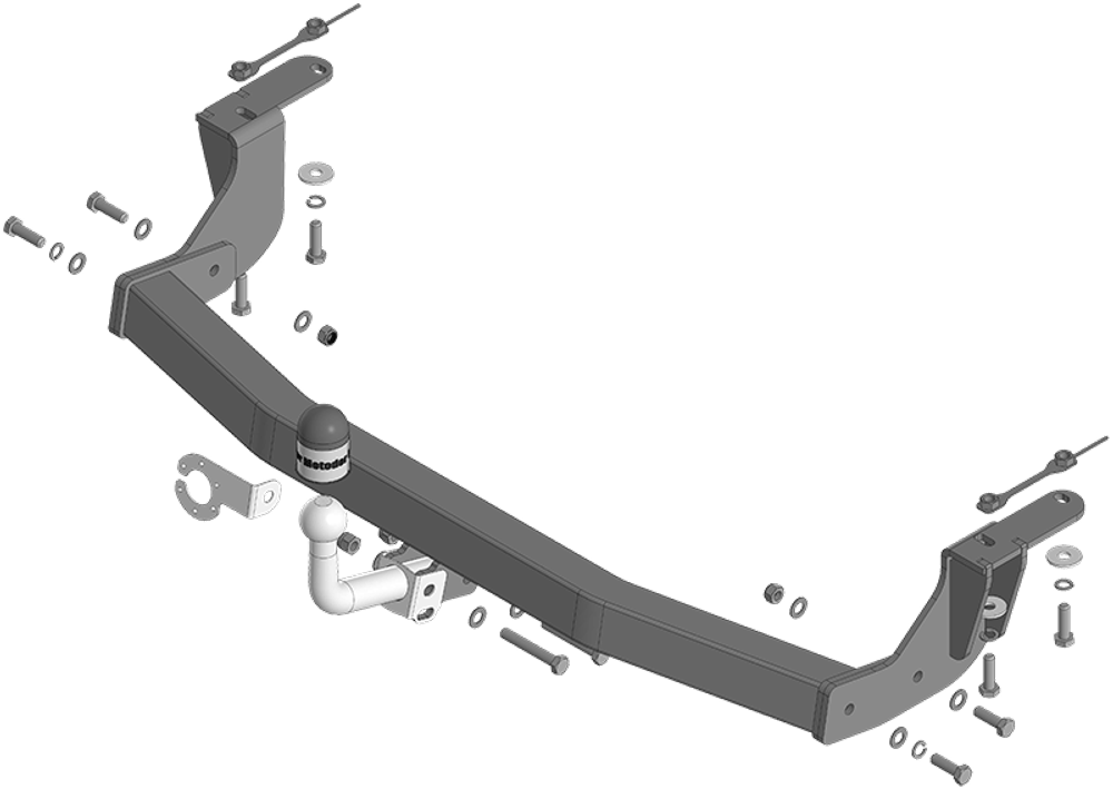 Фаркоп с унив. электрикой Smart для Changan CS95 2023- Motodor.97207-A