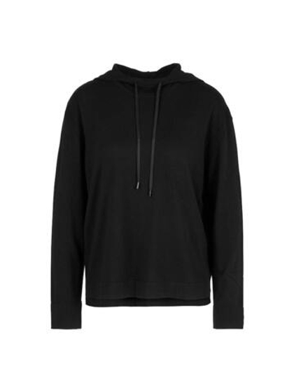 Marc Cain Свитшот с капюшоном из смеси шерсти и вискозы