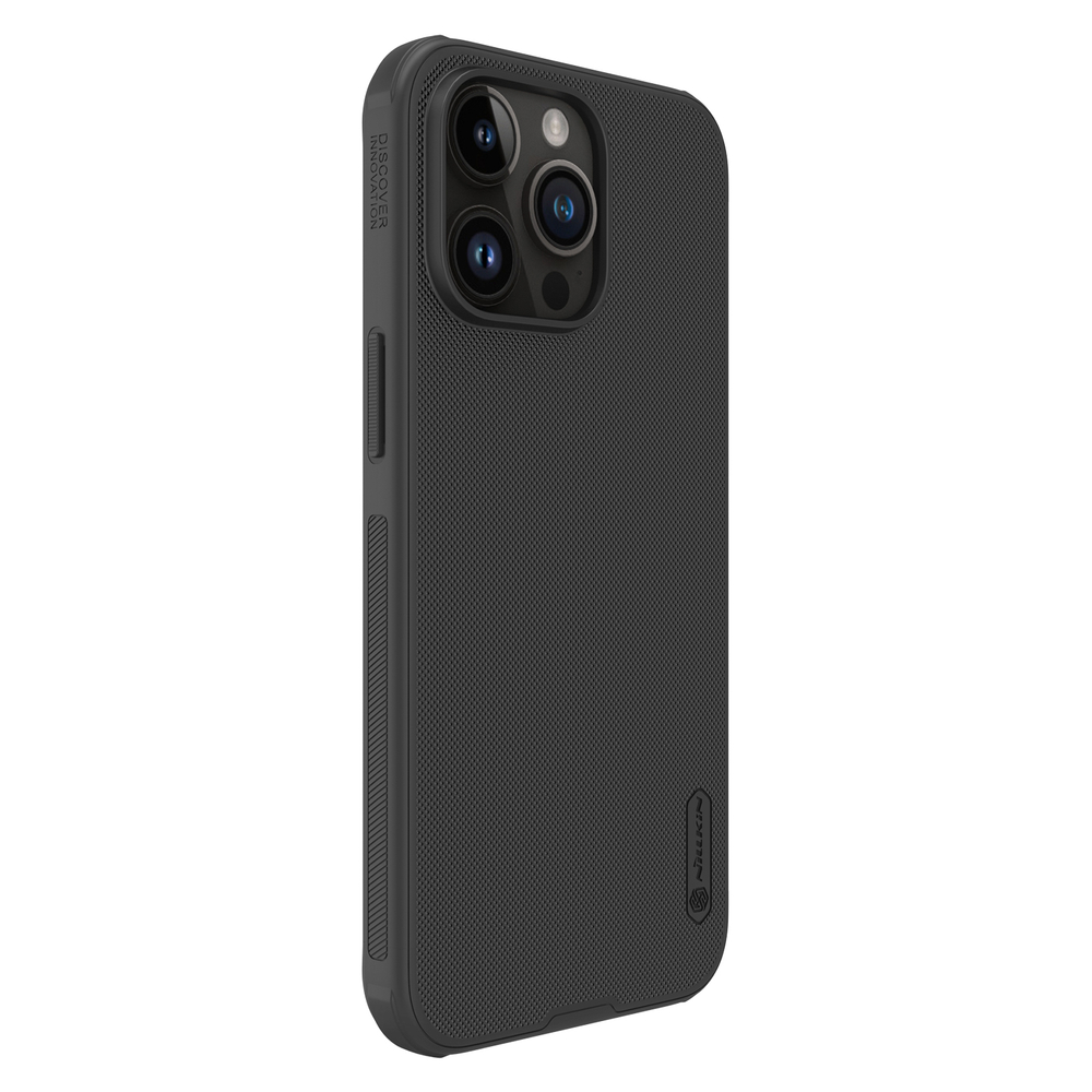 Чехол противоударный от Nillkin c поддержкой беспроводной зарядки MagSafe для iPhone 15 Pro Max, серия Super Frosted Shield Pro Magnetic Case