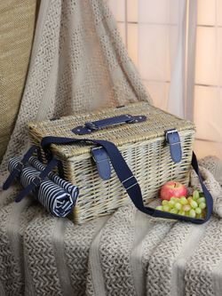 HOLYDAY BASKET Набор для пикника с термосумкой и пледом на 4 персоны