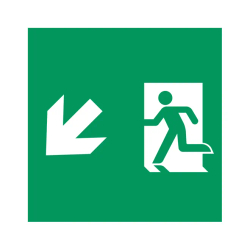 Пиктограмма EMGP-MARK-MA-LDOWN (Человек, Вниз-Влево) (Arlight, Пластик) 059841