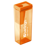 Точилка пластиковая Berlingo "NeonBox" 1 отверстие, контейнер, ассорти