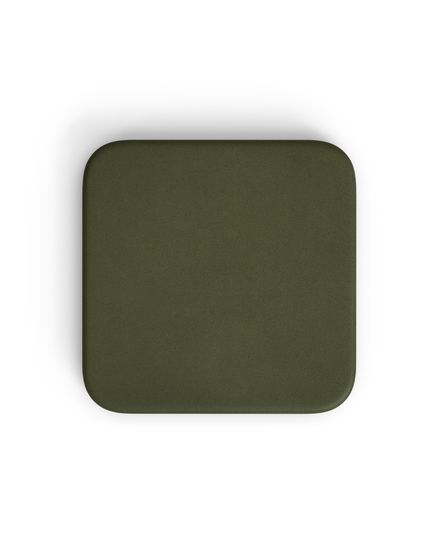 Уличный стол Esilda зеленый из цемента и стали со столешницей 70х70 см