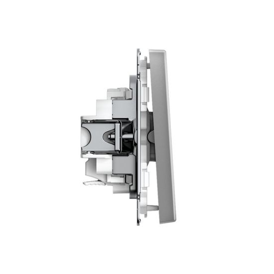 Выключатель 1-кл. ArtGallery 10AX быстрозажим. клем. механизм сталь SE GAL000911S