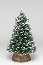 Заснеженная ель с шишками «Амелия» (хвоя Литая) 180 см / 1.8 м