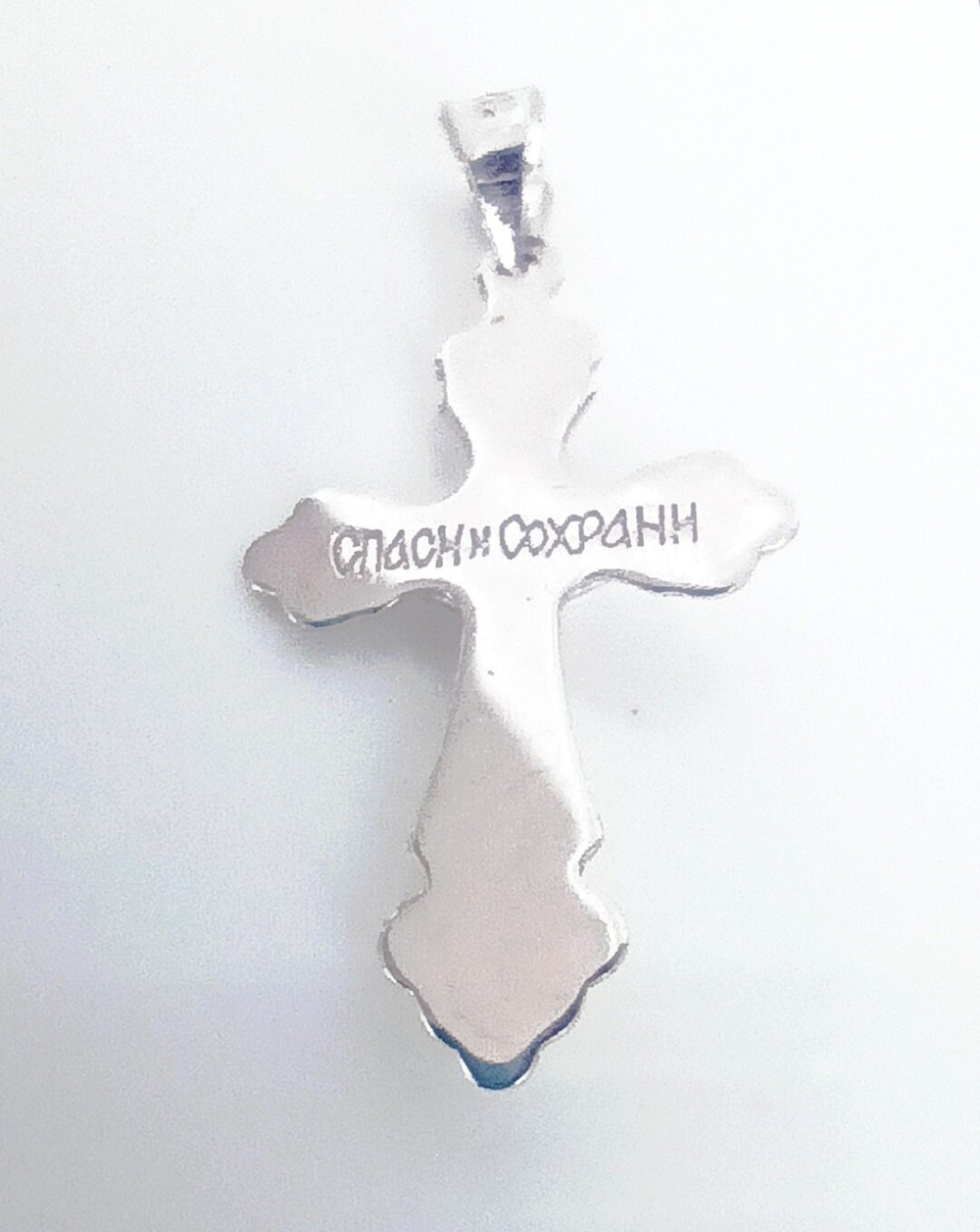 Крестик ювелирный "Эстерелла", серебро 925 пробы, родированный/ Ф