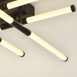 Светильник потолочный светодиодный ЭРА Модерн Fliss CLL-1 72W 3K-6K RC BK с ду черный | Светильники SPB-6 с ДУ