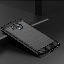 Чехол для Motorola Moto G6 цвет Black (черный), серия Carbon от Caseport