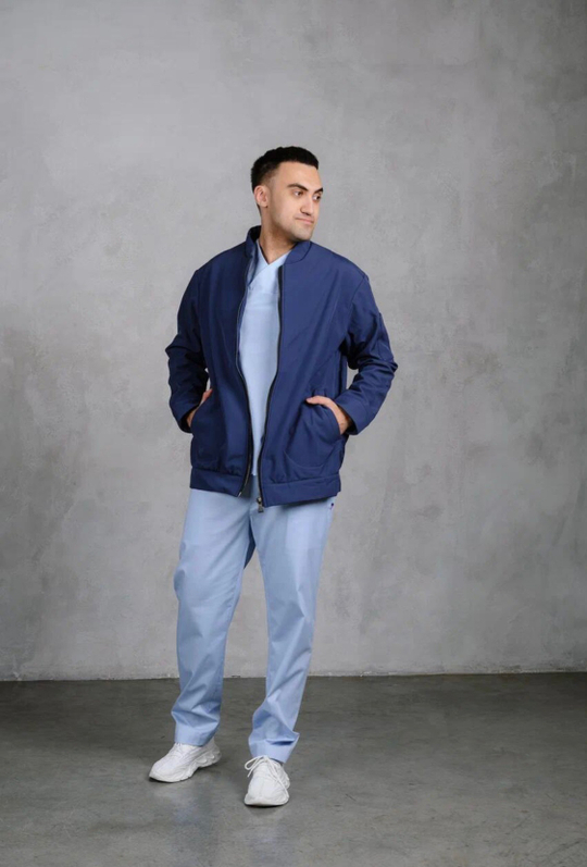 Бомбер мужской (синий)