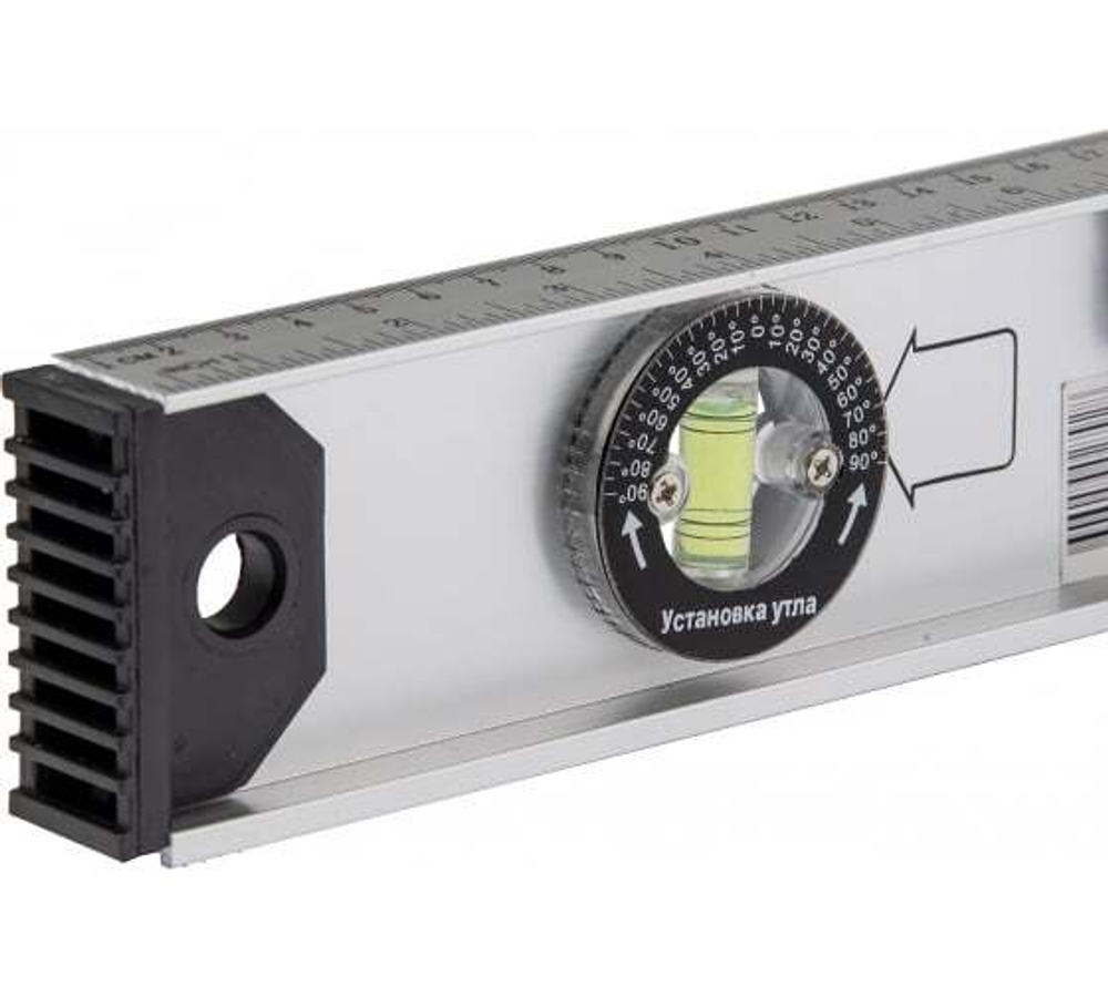 УРОВЕНЬ АЛЮМИНИЕВЫЙ РЕЛЬС 400 ММ 3 ГЛАЗКА ВИХРЬ 73/11/4/13