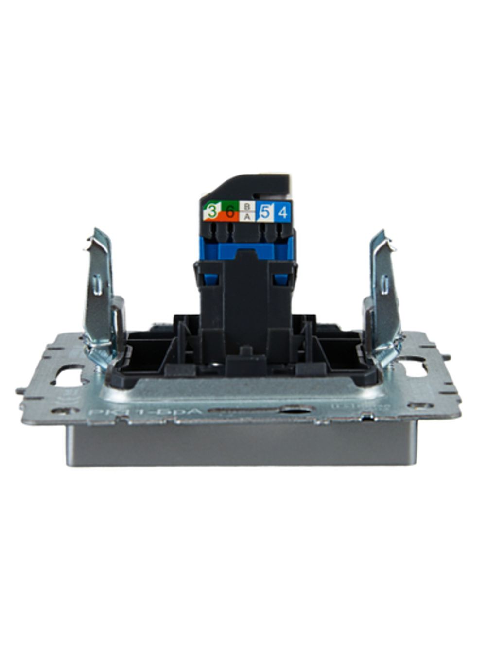 BRITE Розетка компьютерная RJ45 кат.6 РК11-БрА алюминий IEK