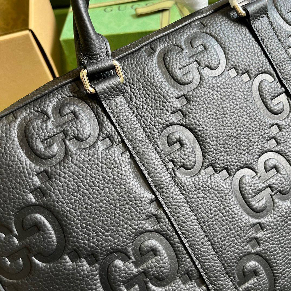 Портфель Gucci с орнаментом Jumbo GG