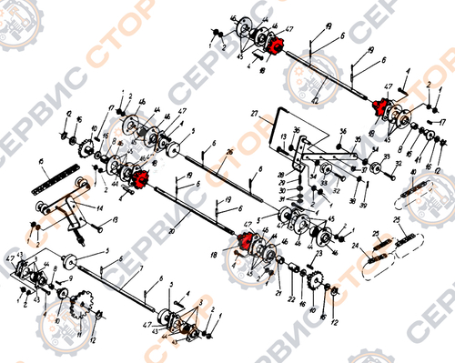 Звездочка приводная сортировочного стола Z-13 Anna
