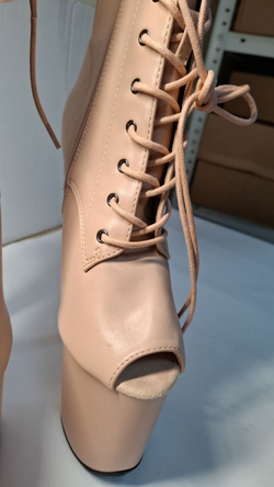 KIKO. Ботильоны тройки. Матовые. Открытые - SHDB-032-3-ekoz-mat-bei-sale37_052