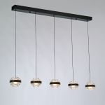 Подвесной светильник MD22030002-5B black/clear