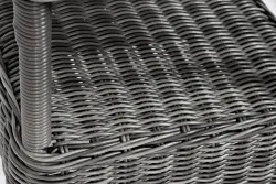 "Рим" комплект шезлонг со столиком, цвет графит