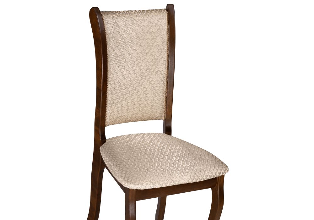 Деревянный стул Вилмот темный орех / бежевый