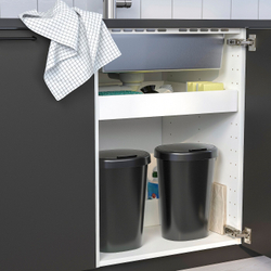 IKEA HÖLASS  (ИКЕА ХÖЛАСС)  -  Корзина с крышкой, черная, 8 л