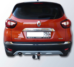 Фаркоп на RENAULT KAPTUR (4x4) (2016-) (без электрики, паспорт/сертификат в комплекте) Автос.RN 14