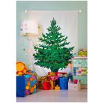 Ель декоративная Bondibon "Самая компактная Елка "Укрась своими руками!" 120*160см, в комплекте набор украшений