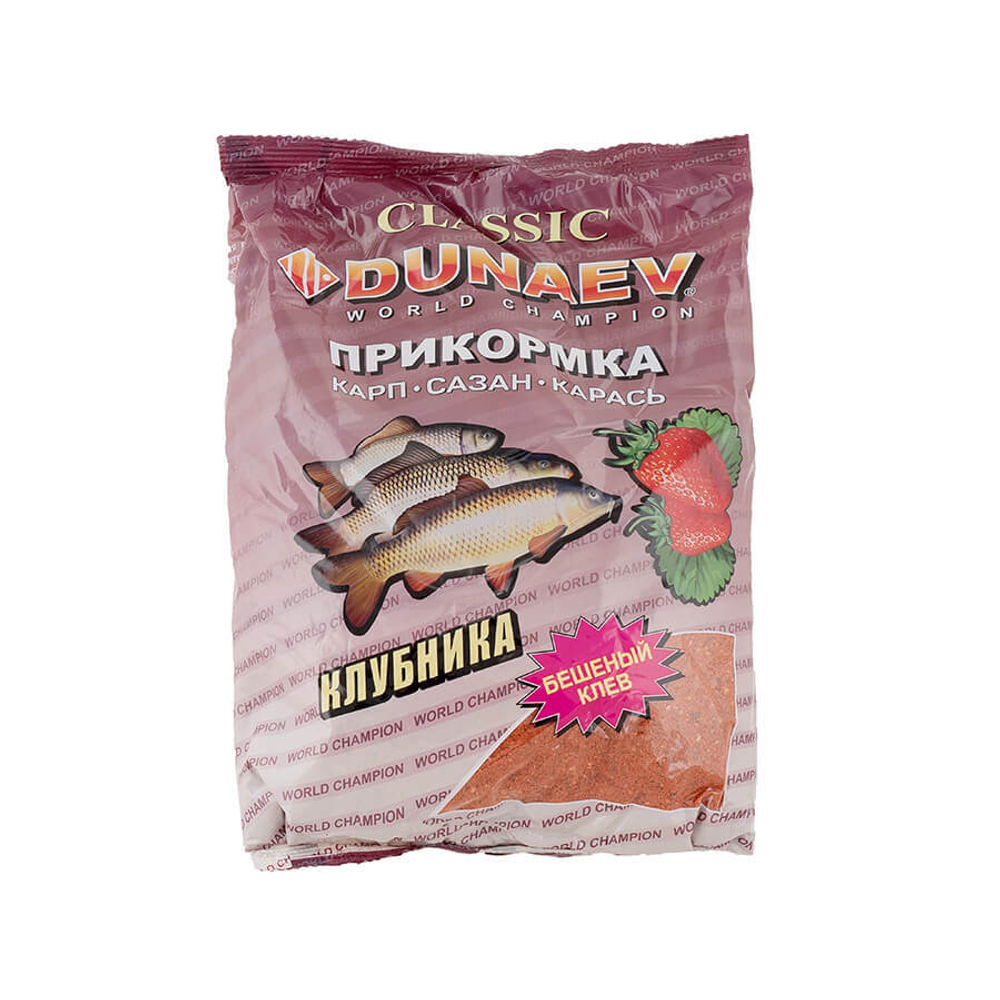 Прикормка "DUNAEV КЛАССИКА" 0.9кг Карп Клубника