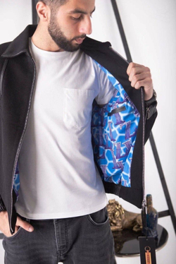 Кашемировая куртка Zilli со вставками кожи крокодила