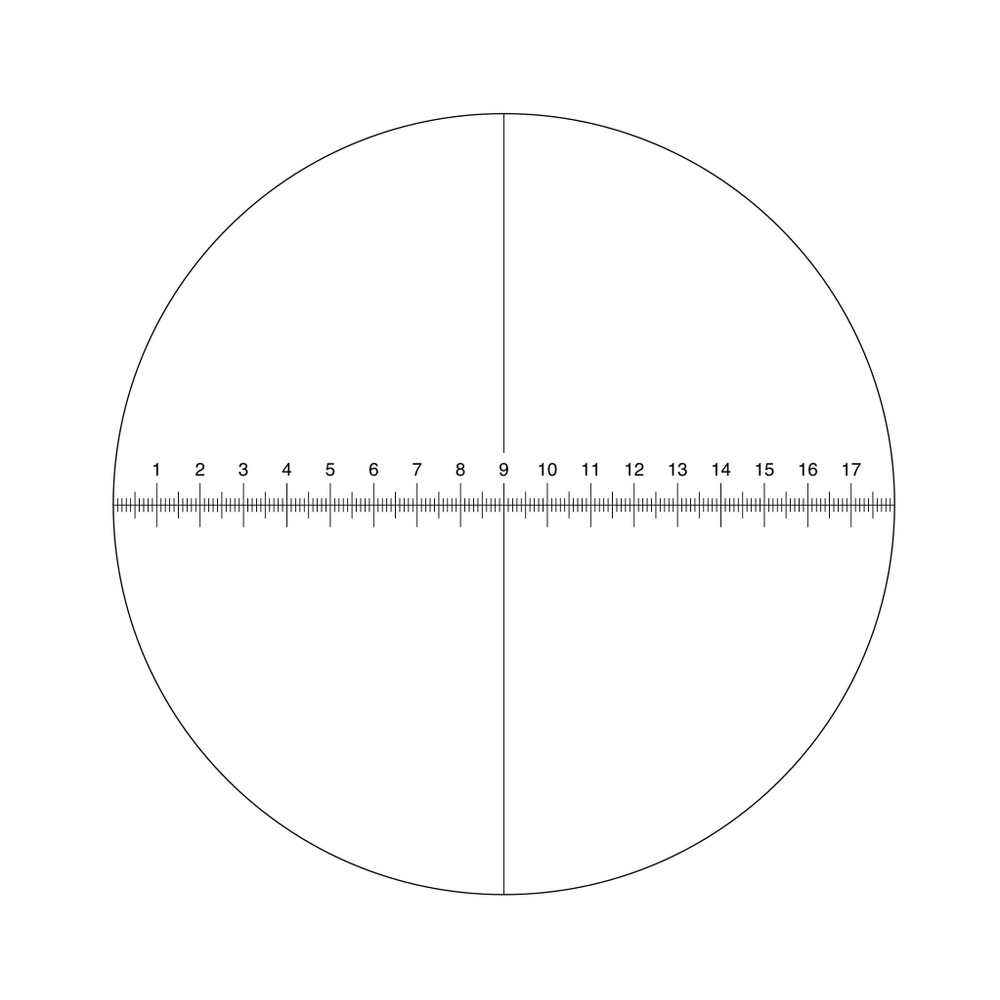 Окуляр 10х/18 со шкалой (М1 М2 inf.)