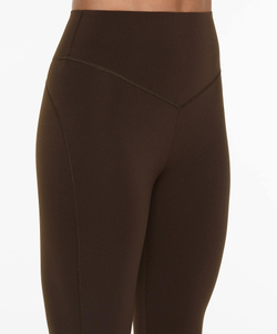 OYSHO Легинсы до щиколотки Compressive Running с высокой посадкой, 65 см, темно-коричневый