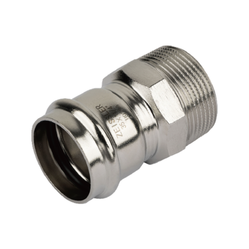 Пресс-фитинг из нержавеющей стали ДУ-28mm*3/4 с наружной резьбой TIM ZTI.501.002805