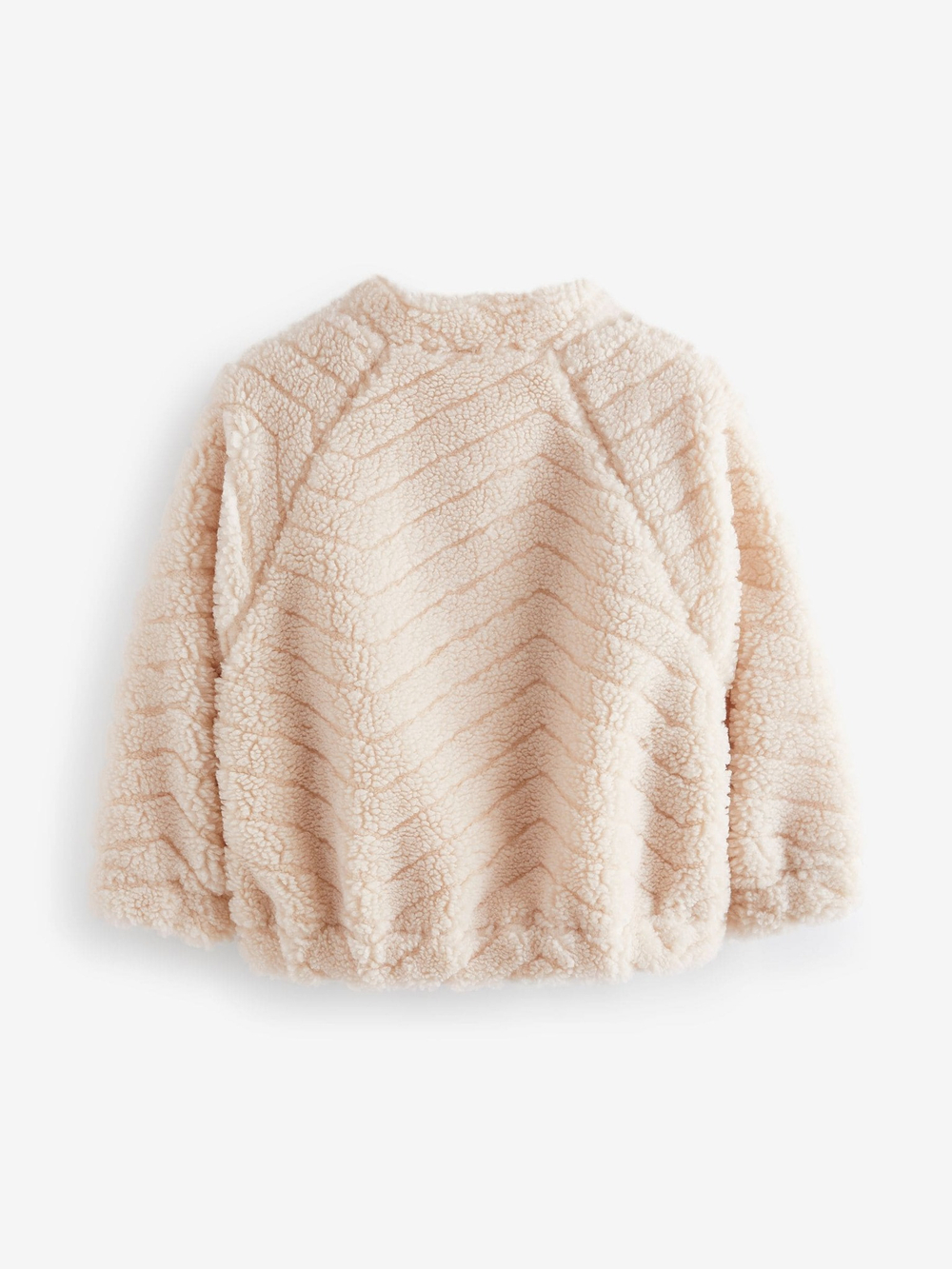 Бомбер флисовый для девочки Next B56-288, Кремовый