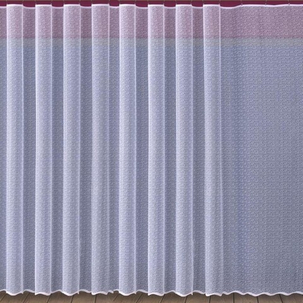 Занавеска "Ф. 768020" на шторной ленте, цвет белый, Польша.