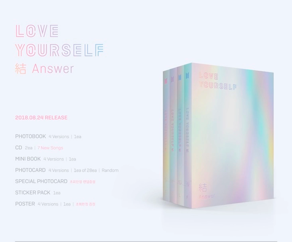 Альбом BTS - LOVE YOURSELF 結 "Answer"