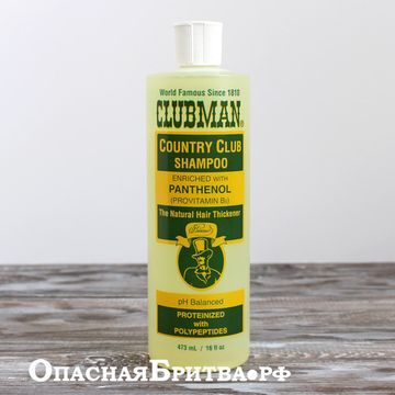Clubman Country Club Shampoo Восстанавливающий шампунь для ежедневного применения, 473 мл