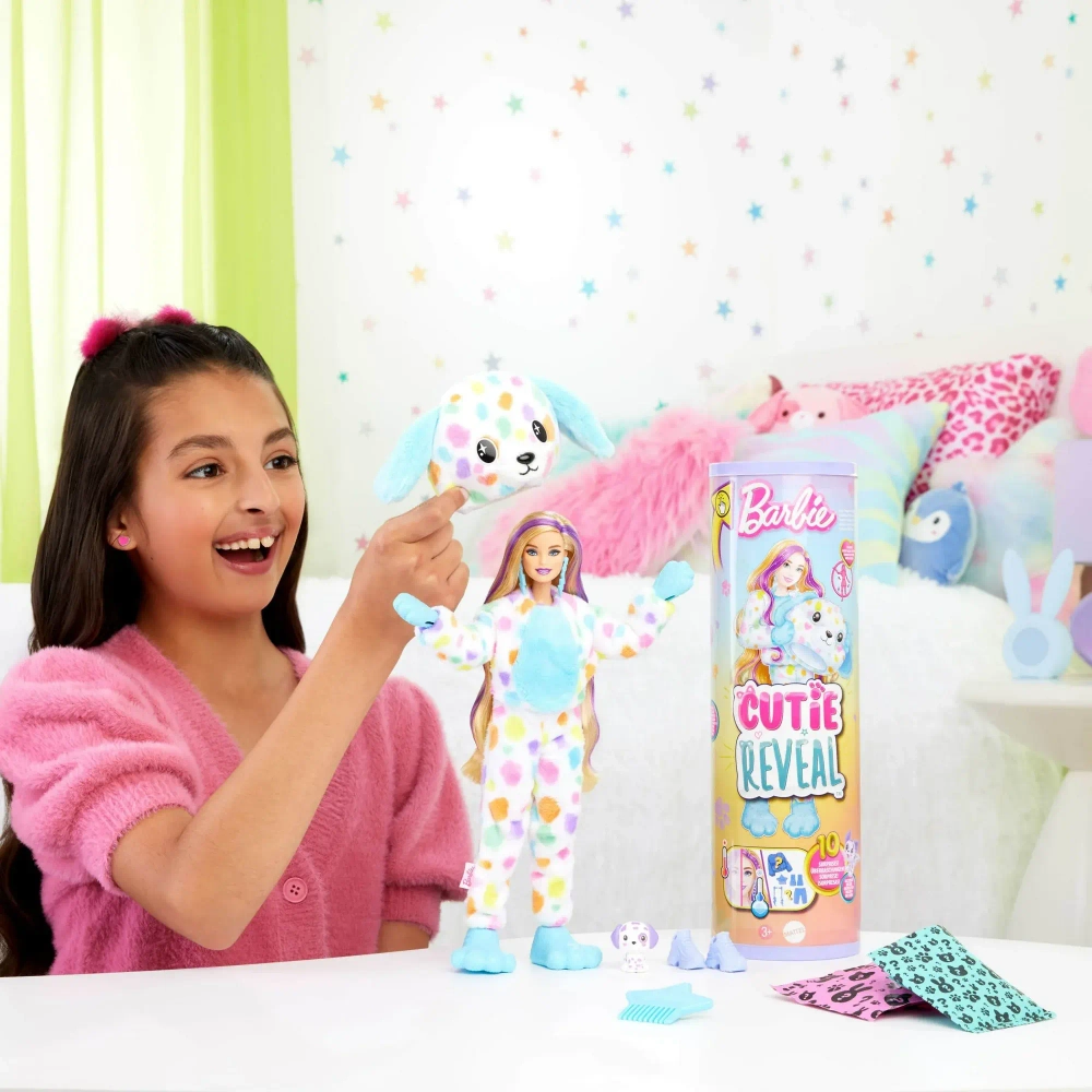 Кукла Barbie Cutie Reveal Color Dream Радужный Далматинец