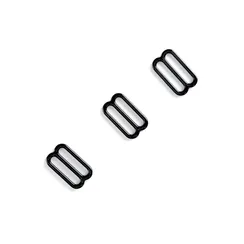 Регулятор для бретели черный 15 мм