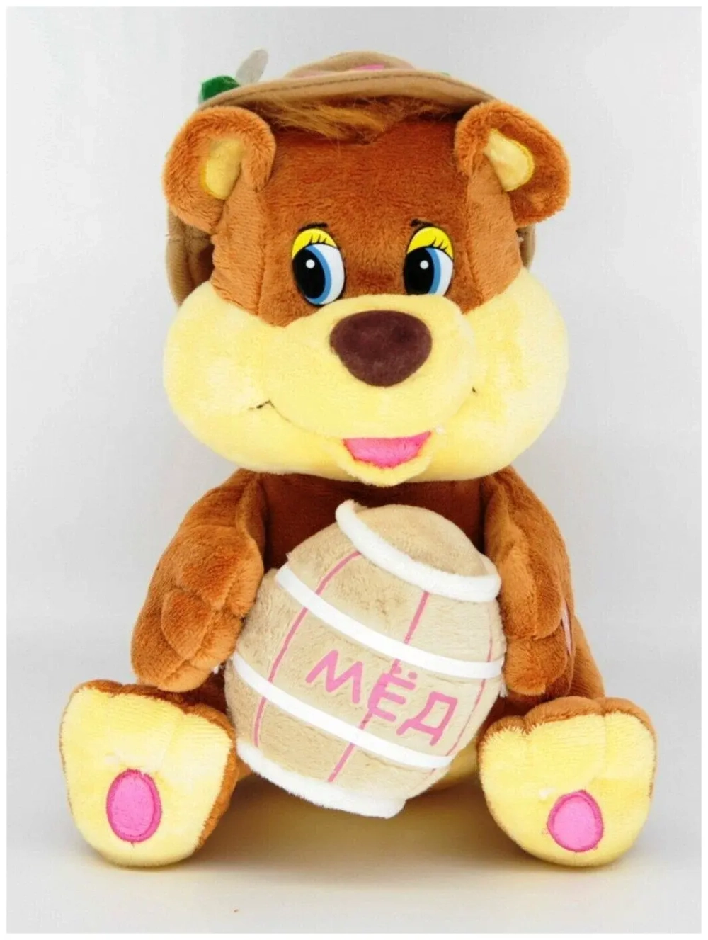 Мягкая музыкальная игрушка Мишка с медом