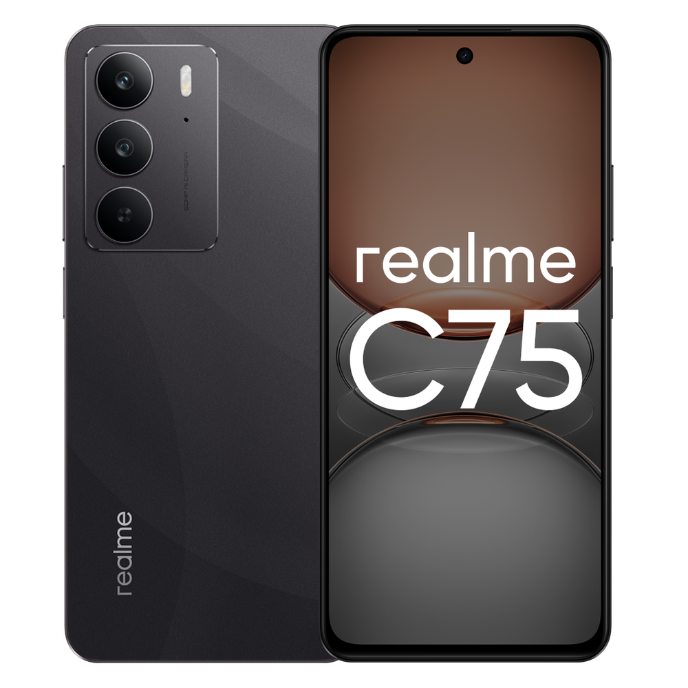 Смартфон realme C75 8/256 ГБ RU, Dual nano SIM, черный