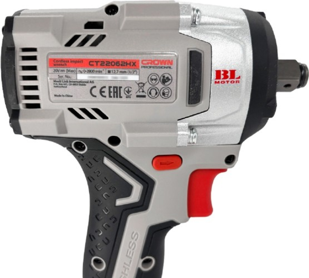 Гайковерт аккумуляторный Crown CT22062HX-4 BMC