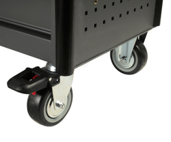 Тележка инструментальная 7 секций с полкой для тары (JTC-5637) JTC