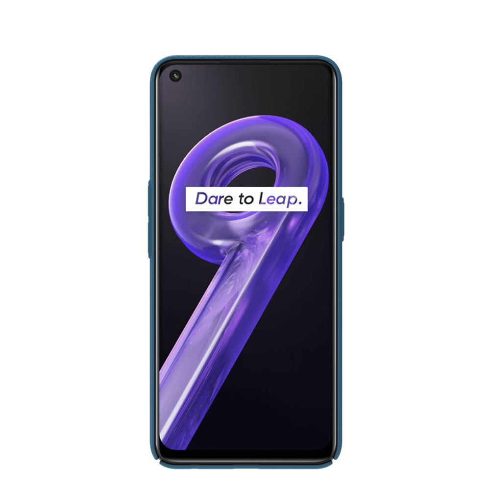 Чехол синего цвета от Nillkin CamShield Case для смартфона Realme 9 4G и 9 PRO+ 5G, с защитной шторкой для задней камеры