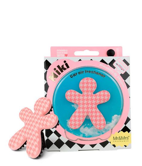 Персик и роза, ароматизатор для автомобиля NIKI бело-розовый, Mr&Mrs Fragrance