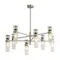 8277/8 MODERNI сатин никель/прозрачный, металл/стекло Люстра Е14 8*40W 220V DENVER