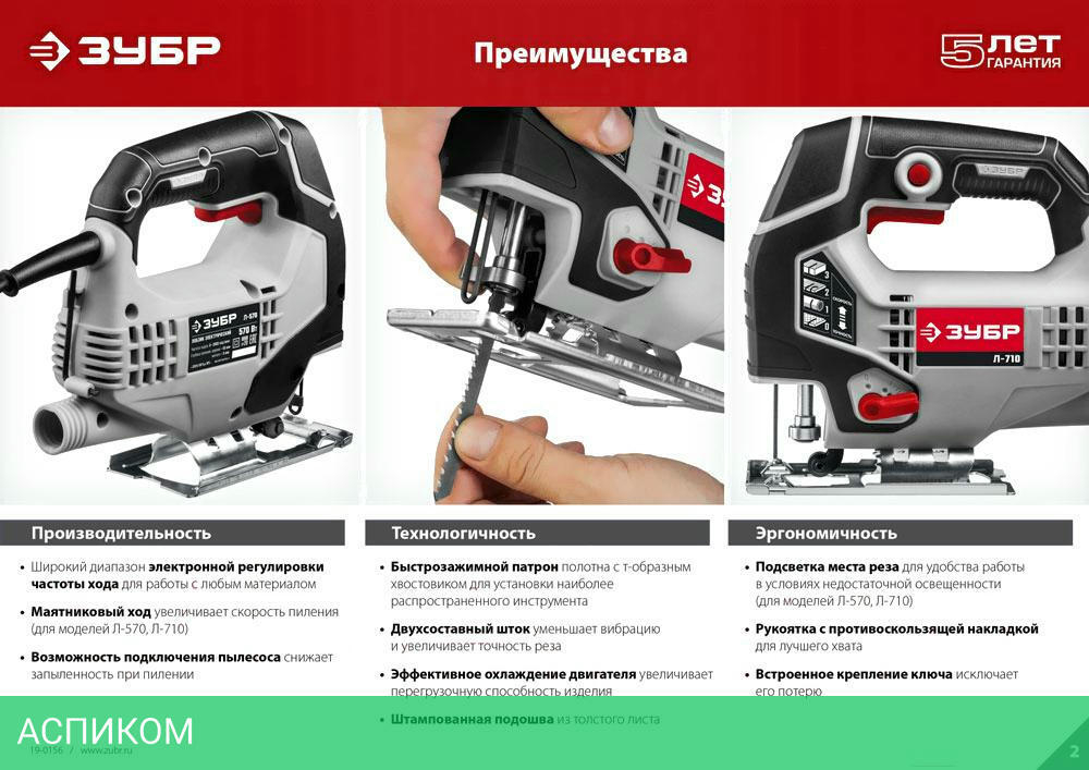 Электролобзик Зубр Л-400