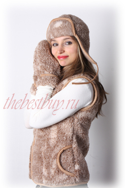 Жилет женский Осень (короткий) (MagicWool) - размеры 42-58 (Мод. 84)