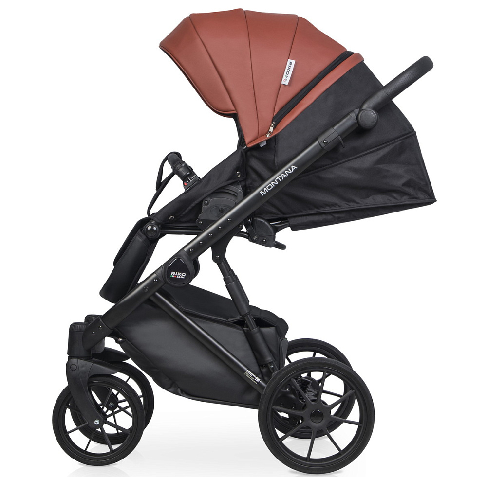 Детская коляска Riko Basic Montana Ecco 3 в 1 17 Maroon (т.бордовый)