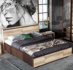 Кровать двойная (1,6х2,0) "Берген" серия 3